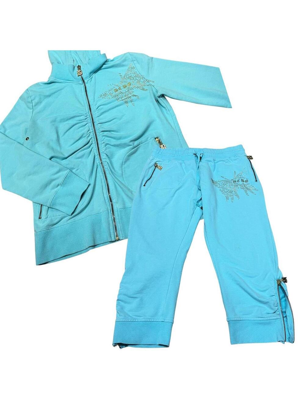 Y2K BCBG tracksuit capri set